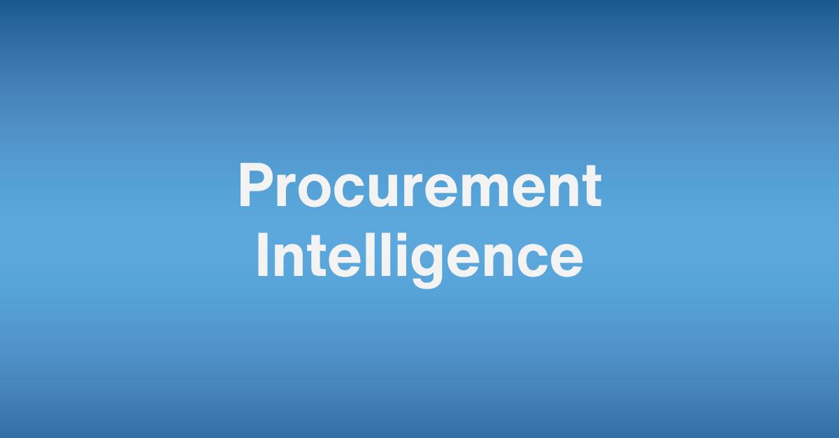 Procurement Intelligence Overview Video